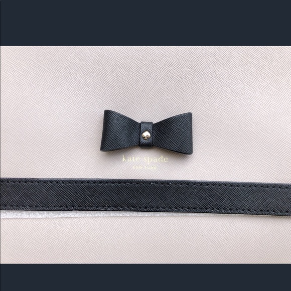 Kate Spade Hazel Court Mason Large Tote Black Bow - Picture 7 of 8